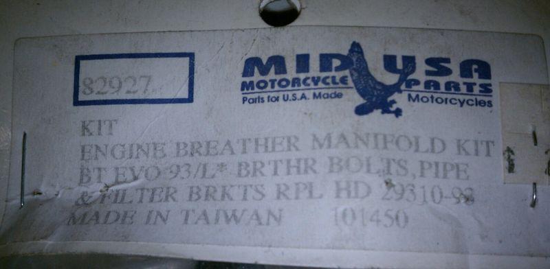 Harley-davidson mid-usa engine breather manifold kit #29310-93