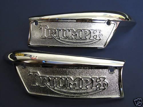 Triumph gas tank badges 1969 70 71 72 73 74 75 76 77 78 79 uk made badges badge 
