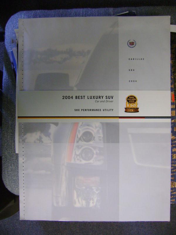 2004 cadillac srx sales brochure catalog book