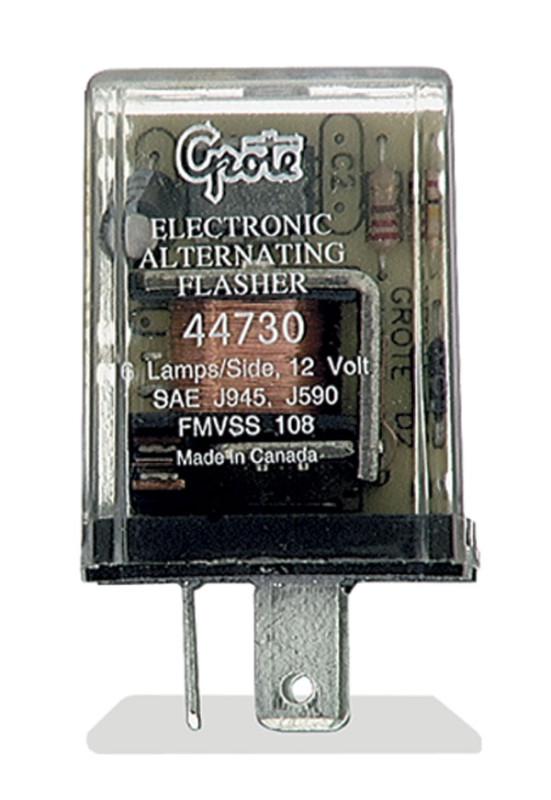 Grote 44730 - 6-lamp heavy-duty alternating electronic flasher 
