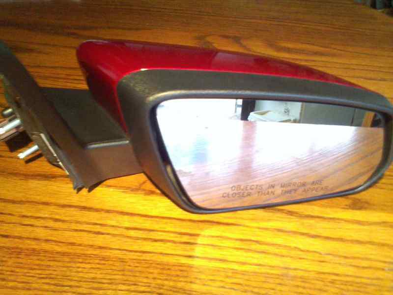 2010 mostang mirror-candy red-passengerside -original ford-used in great shape .