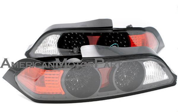 Depo pair euro style black altezza tail lights w/ led 05-07 06 acura rsx