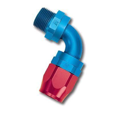 (2) russell full flow hose end -10 an swivel male threads 90 degree 612120