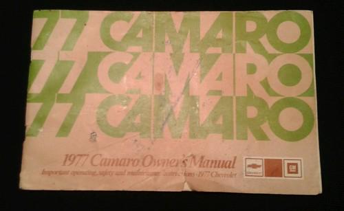 1977 chevrolet camaro owners manual 77 chevy guide paper materials