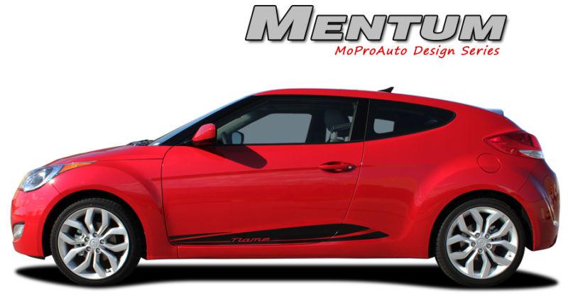 2014 hyundai veloster / lower side vinyl decals stripes graphics by moproauto p6