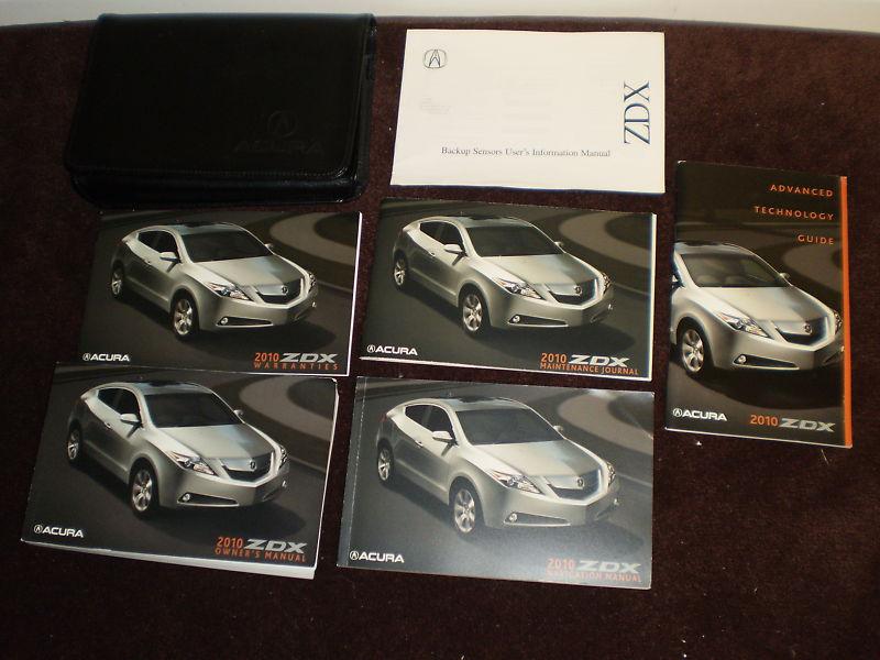 2010 acura zdx complete owners manual books nav guide case all models