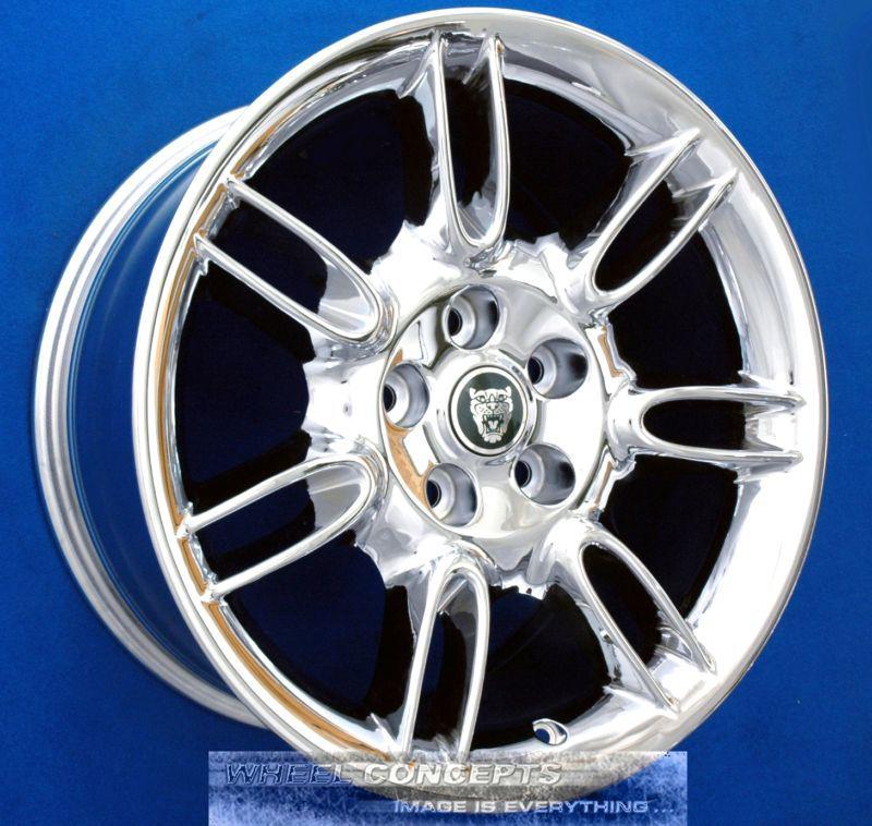 Jaguar impeller xk8 18 inch chrome wheels xkr xk 8 r oe