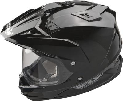 New fly-racing trekker adult dual-sport helmet, black, med/md