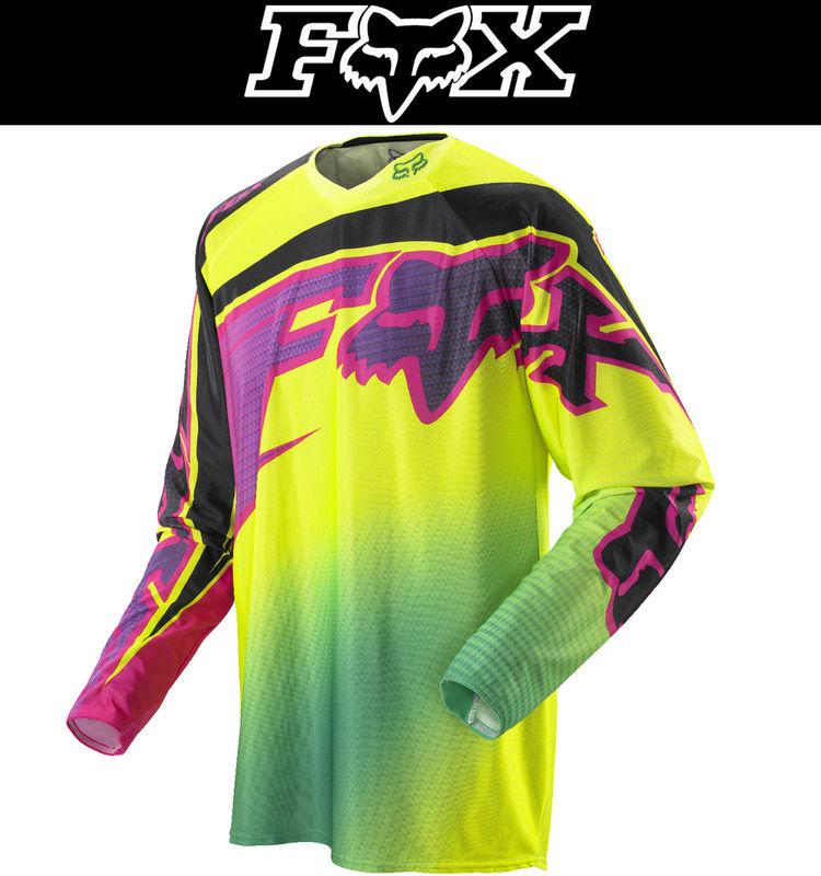 Fox racing 360 flight yellow dirt bike jersey motocross mx atv 2014