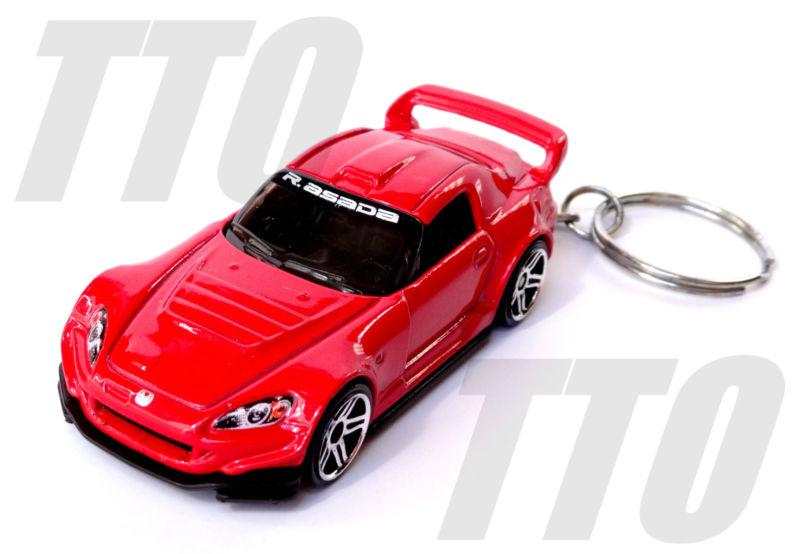 Honda s2000 keyring keychain fob red diecast import rally 1/64 key chain
