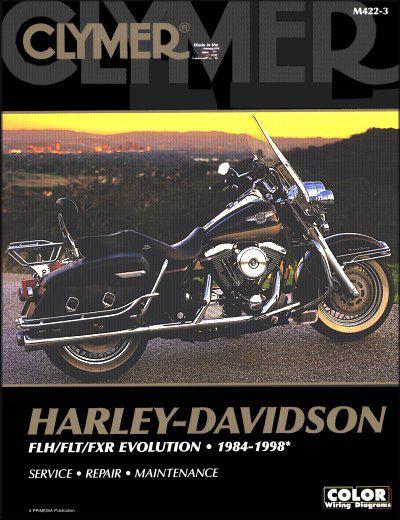 Harley-davidson flh, flt, fxr evolution repair manual 1984-1998