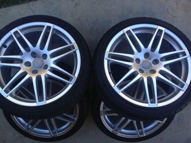 2008 audi a6 oem 19" wheels & tires(continental 80%), great condition