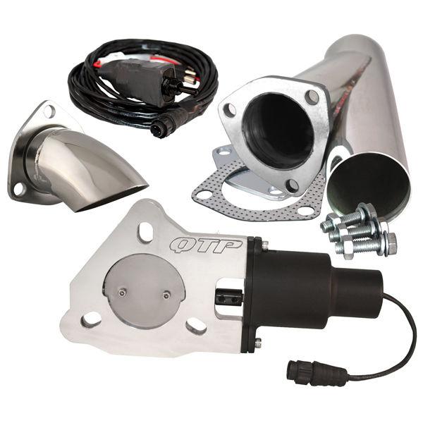 Find QTP QTEC80CPSK Dual 4" Electric Exhaust Valves Stainless Cutouts