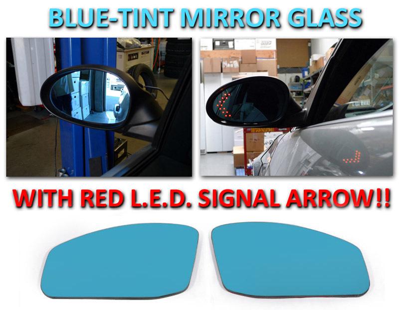 Usa 03 04 05 nissan 350z / fairlady z red arrow led turn signal mirror glass