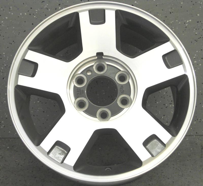 Factory oem ford f150 18" machined / gray wheel rim refinished "a" cond. f 150