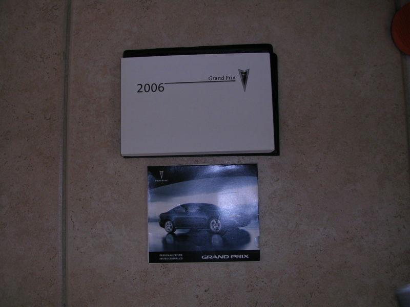 Pontiac graand prix 2006 0wners manual factory oem  excellent condition