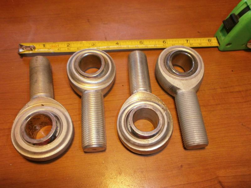 Four heim joints rod ends 3/4" male rod end 2 r.h  2 l.h. new