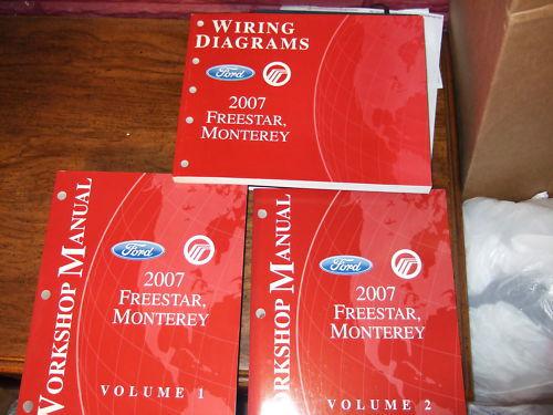 2007 ford freestar mercury monterey service manual set