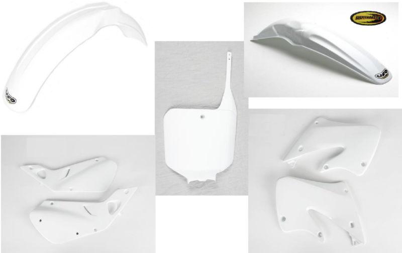 Ufo white plastic kit for honda cr 250 1997 1998 1999 cr250 250r cr250r