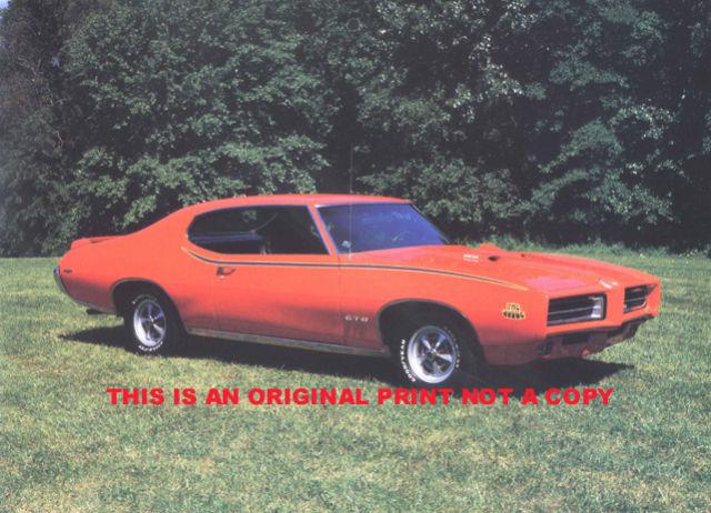 1969-1/2 pontiac gto judge rare muscle car print 