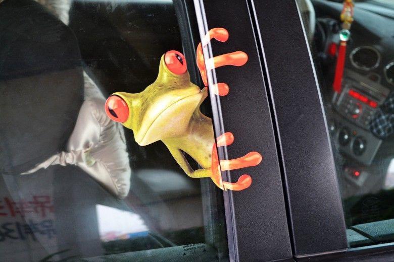 3d tree frog window decal decals for ford cc polo toyota mustang mini cooper #f2