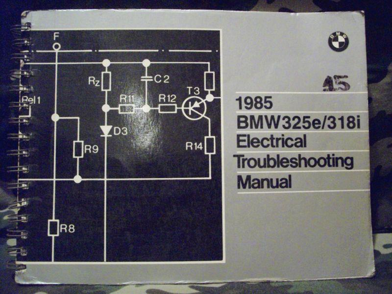 1985 bmw electrical troubleshotting manual 325e/318i