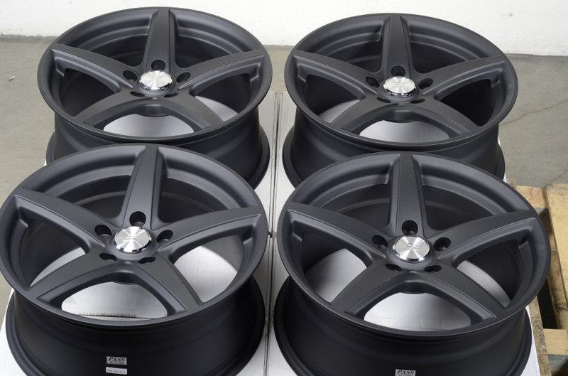 17 5x114.3 matte black wheels ford fusion taurus mazda 3 5 6 626 mazdaspeed rims