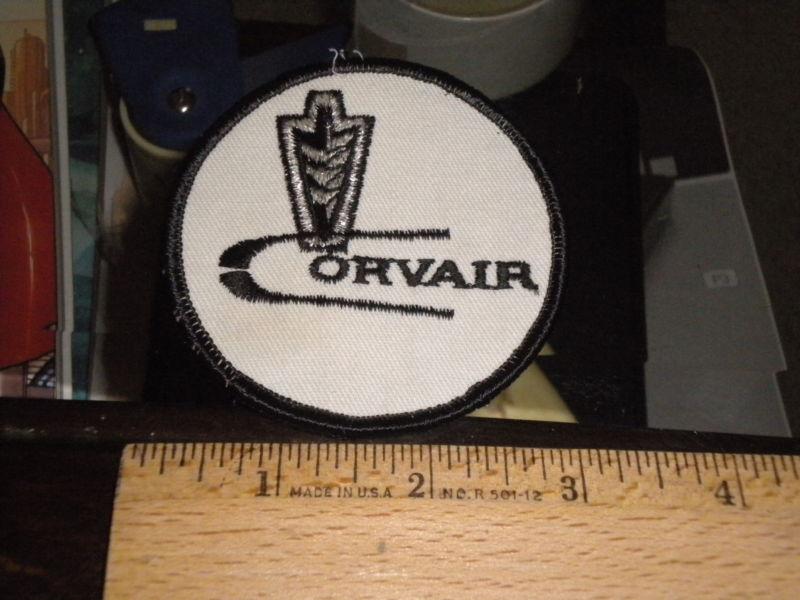 Vintage 1980's chevy corvair patch black and white nice