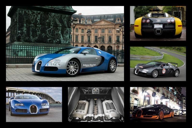 Bugatti veyron & super sport hd poster super car print multiple sizes available