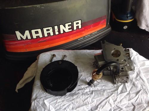 5hp mariner two-stroke carburetor and cover