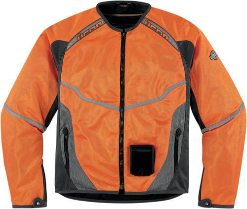 Icon anthem mesh motorcycle jacket military spec orange medium 2820-2472