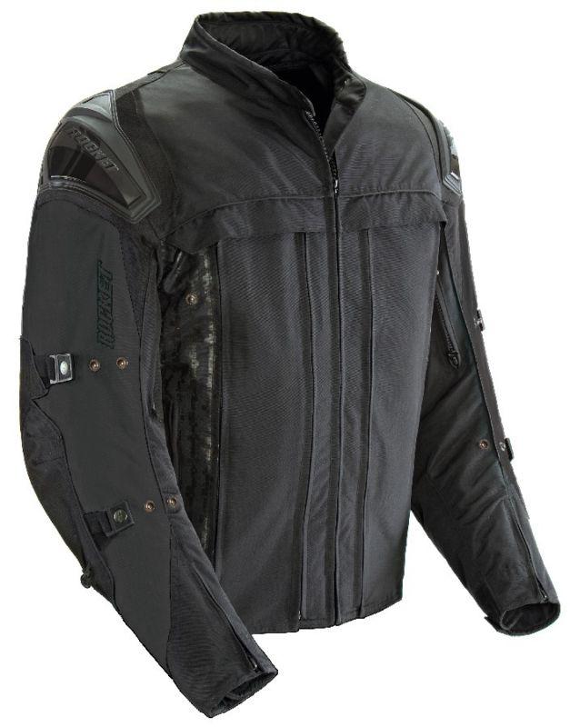 Joe rocket rasp 2.0 black xl textile mesh motorcycle jacket extra large