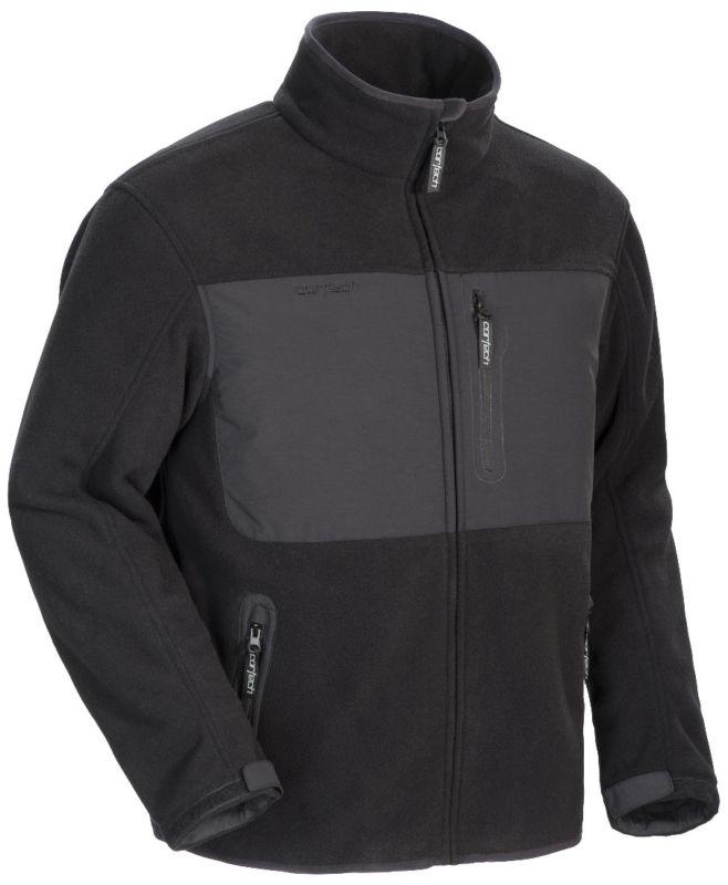 Cortech journey fleece black xs casual outerwear jacket mens x-small