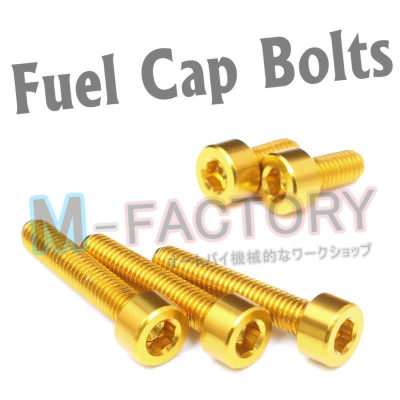 Gold cnc petrol fuel cap bolts screws ducati supersport 620 750 800 900 st3 st4