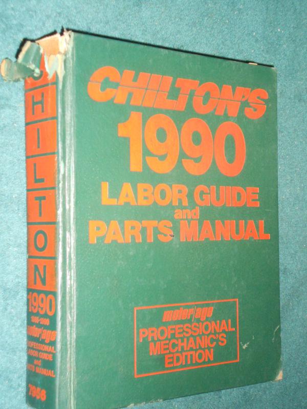 1988-1990 chevy ford buick cad merc pontiac mercury flat-rate  & parts book 