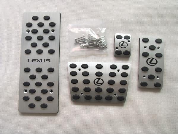 Aluminum car foot pedals plate (fit lexus rx330 rx350 is250 is300 is200 lx430at)