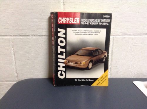 Chiltons chrysler 1993-1997 repair manuel