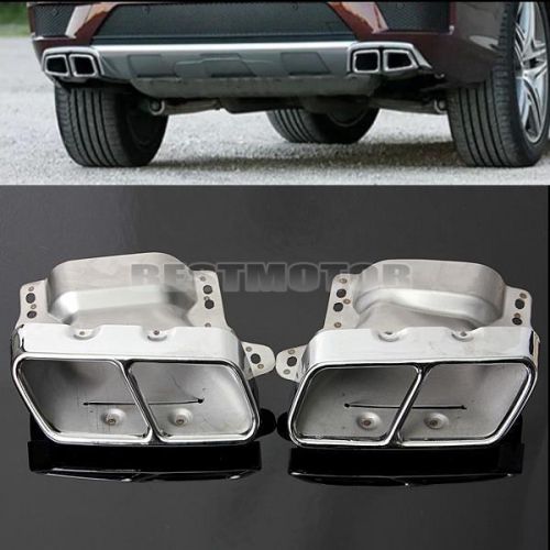 Dual muffler rear exhaust pipe tip for mercedes benz s300 350 600 gl350 400 450