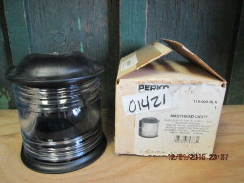 Perko #110-000-blk masthead light black plastic (bulb not included)