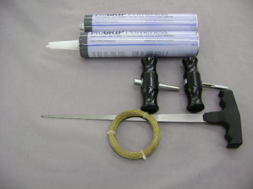 Windshield adhesive for windshield repair  with windshield removal tool