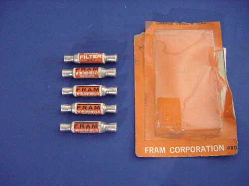 1962-63-64-65-66 chevrolet olds pontiac fram windshield washer filters (nors)