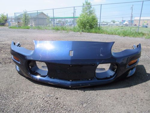 1998-2002 camaro rs ss v6 v8 front bumper cover oem blue tr57
