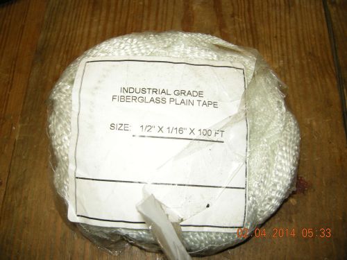 Industrial grade fiberglass plain tape 1/2&#034; x 1/16&#034; x 100 ft