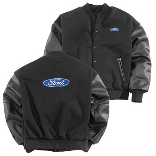 Brand new men&#039;s ford motor company blue oval size medium varsity style jacket!