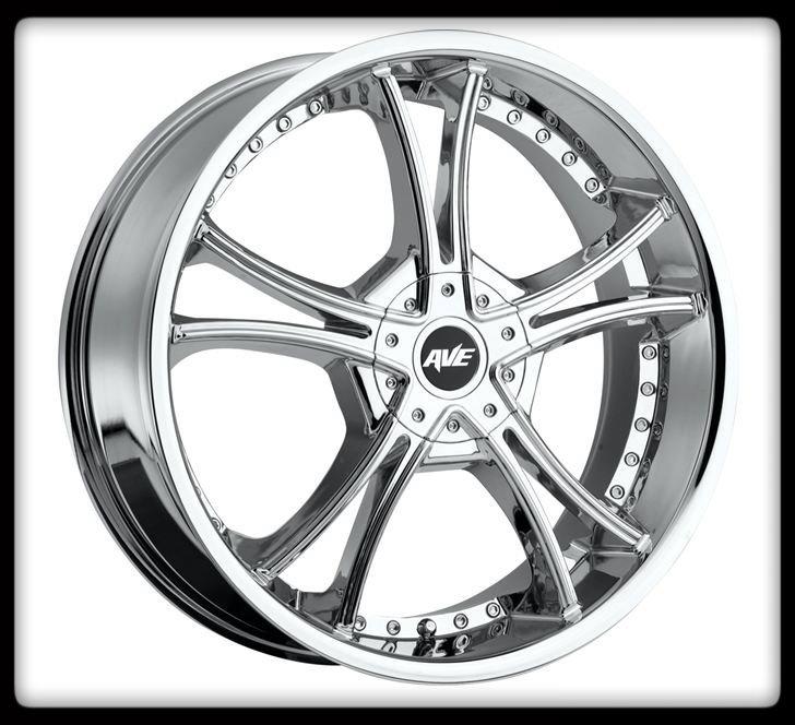 18" x 7.5" avenue a604 18 inch chrome 5x110 5x115 cobalt regal park wheels rims
