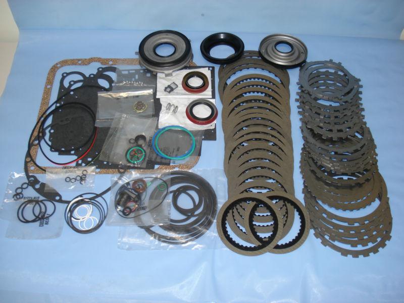 4l60e rebuild kit w/ frictions, steels, molded pistons plus, and free kwik ship!