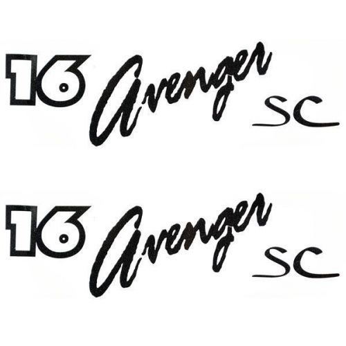 Tracker 16 avenger boat decals (pair)