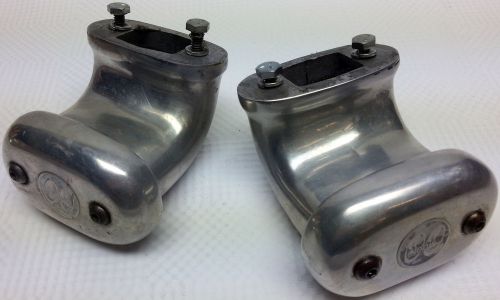 Pair honest to goodness moon polished aluminum valve cover crankcase breathers
