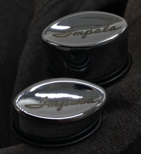 Laser engraved door handle push buttons 1959 to 1972 chevy impala