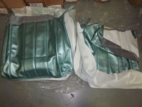 66 chevelle aqua seat covers full set with bench front seat